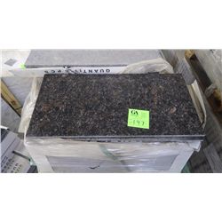 1 CRATE APPROX 84 PCS 12X24 TAN BROWN GRANITE TILE RETAIL 3439.00 AT 20.48 PER SQ FT