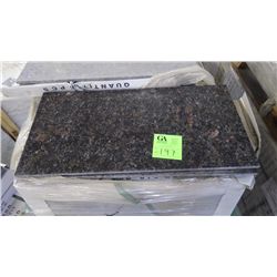 1 CRATE APPROX 180 PCS 12X24 TAN BROWN GRANITE TILE RETAIL 7371.00 AT 20.48 PER SQ FT