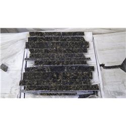 12 BOXES APPROX 120 PCS 12X12 UBATUBA MINI PLANKING MOSAIC RETAIL 2874.00 AT 23.95 PER SQ FT