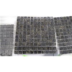 11 BOXES APPROX 110 PCS 12X12 UBATUBA 1"SQUARES MOSAIC RETAIL 2634.00 AT 23.95 PER SQ FT