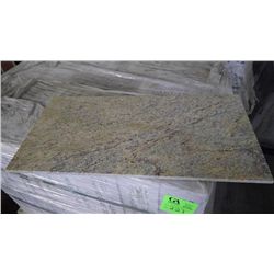 1 CRATE APPROX 180 PCS 12X24 KASHMIR GOLD GRANITE TILE RETAIL 7551.00 AT 20.98 PER SQ FT
