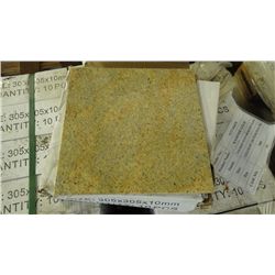 1 CRATE APPROX 360 PCS 12X12 KASHMIR GOLD GRANITE TILE RETAIL 7542.00 AT 20.95 PER SQ FT