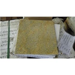 1 CRATE APPROX 168 PCS 18X18 KASHMIR GOLD GRANITE TILE 8391.00 AT 33.30