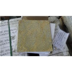 1 CRATE APPROX 360 PCS 12X12 KASHMIR GOLD GRANITE TILE RETAIL 7542.00 AT 20.95 PER SQ FT