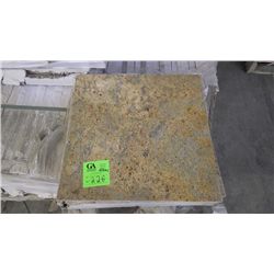 1 CRATE APPROX 168 PCS 18X18 KASHMIR GOLD GRANITE TILE 8391.00 AT 33.30
