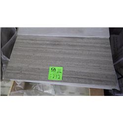 1 CRATE APPROX 180 PCS 12X24 GREY WOODRIDGE MARBLE TILE RETAIL 7011.00 AT 19.48 PER SQ FT