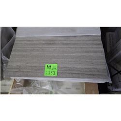 1 CRATE APPROX 180 PCS 12X24 GREY WOODRIDGE MARBLE TILE RETAIL 7011.00 AT 19.48 PER SQ FT