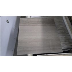 1 CRATE APPROX 100 PCS 24X24 COFFEE WOODRIDGE MARBLE TILE RETAIL 7395.00 AT 18.49 PER SQ FT