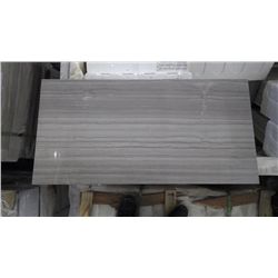 1 CRATE APPROX 140 PCS 12X24 COFFEE WOODRIDGE MARBLE TILE RETAIL 5453.00 AT 19.48 PER SQ FT