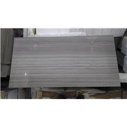 1 CRATE APPROX 140 PCS 12X24 COFFEE WOODRIDGE MARBLE TILE RETAIL 5453.00 AT 19.48 PER SQ FT