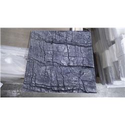 APPROX 30 PCS 12X12 TREE BLACK MARBLE TILE RETAIL 538.00 AT 17.95 PER SQ FT