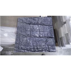 1 CRATE APPROX 120 PCS 18X18 TREE BLACK MARBLE TILE RETAIL 5274.00 AT 29.30 PER SQ FT