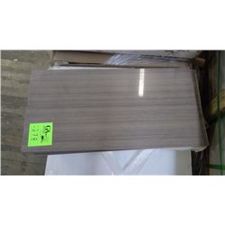 1 CRATE APPROX 195 PCS 12X24 BROWN WOOD VEIN MARBLE TILE RETAIL 6815.00 AT 17.48 PER SQ FT