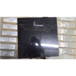 1 CRATE APPROX 180 PCS 16X16 BLACK LIMESTONE TILE RETAIL AT 5211.00 AT 23.16 PER SQ FT
