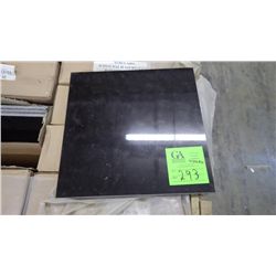 1 CRATE APPROX 444 PCS 12X12 BLACK LIMESTONE TILE RETAIL 7081.00 AT 15.95 PER SQ FT