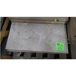 1 CRATE APPROX 198 PCS 12X24 HONED TRAVERTINE TILE RETAIL 7316.00 AT 18.48 PER SQ FT