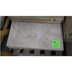 1 CRATE APPROX 198 PCS 12X24 HONED TRAVERTINE TILE RETAIL 7316.00 AT 18.48 PER SQ FT