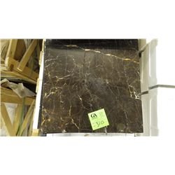 1 CRATE APPROX 60 PCS 18X18 NEW ST LAURANT MARBLE TILE RETAIL 2457.00 AT 27.30 PER SQ FT