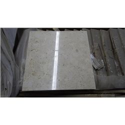 1 CRATE APPROX 180 PCS 16X16 LIGHT TRAVERTINE POLISHED TILE RETAIL 5931.00 AT 26.36 PER SQ FT