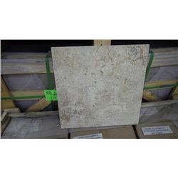 1 CRATE APPROX 180 PCS 16X16 LIGHT TRAVERTINE POLISHED TILE RETAIL 5931.00 AT 26.36 PER SQ FT