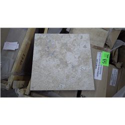 1 CRATE APPROX 360 PCS 12X12 TRAVERTINE POLISHED TILE RETAIL 6462.00 AT 17.95 PER SQ FT