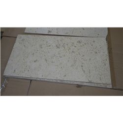 1 CRATE APPROX 230 PCS 12X24 TRAVERTINE POLISHED TILE RETAIL 8498.00 AT 18.48 PER SQ FT