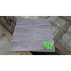 1 CRATE APPROX 120 PCS 18X18 GREY WOODRIDGE MARBLE TILE RETAIL 5394.00 AT 29.97 PER SQ FT