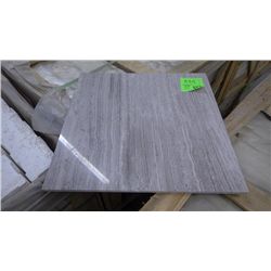 1 CRATE APPROX 120 PCS 18X18 GREY WOODRIDGE MARBLE TILE RETAIL 5394.00 AT 29.97 PER SQ FT