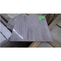 1 CRATE APPROX 120 PCS 18X18 GREY WOODRIDGE MARBLE TILE RETAIL 5394.00 AT 29.97 PER SQ FT