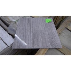 1 CRATE APPROX 120 PCS 18X18 GREY WOODRIDGE MARBLE TILE RETAIL 5394.00 AT 29.97 PER SQ FT
