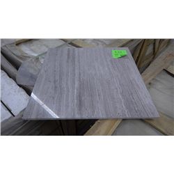 1 CRATE APPROX 120 PCS 18X18 GREY WOODRIDGE MARBLE TILE RETAIL 5394.00 AT 29.97 PER SQ FT