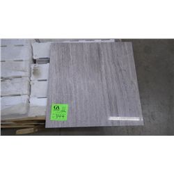 1 CRATE APPROX 114 PCS 18X18 GREY WOODRIDGE MARBLE TILE RETAIL 5124.00 AT 29.97 PER SQ FT