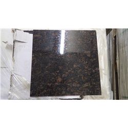 1 CRATE APPROX 78 PCS 18X18 TAN BROWN GRANITE TILE RETAIL 3584.00 AT 30.63 PER SQ FT