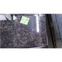 1 CRATE APPROX 260 PCS 12X12 TAN BROWN GRANITE TILE RETAIL 4927.00 AT 18.95 PER SQ FT