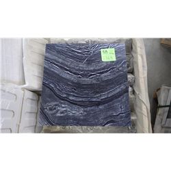 47 PIECES 18X18 TREE BLACK MARBLE TILE RETAIL 2065.00 AT 29.30 PER SQ FT