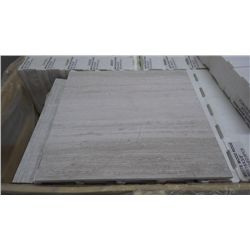 1 CRATE APPROX 120 PCS 18X18 WHITE WOODRIDGE MARBLE TILE RETAIL 5514.00 AT 30.63 PER SQ FT