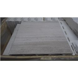 1 CRATE APPROX 120 PCS 18X18 WHITE WOODRIDGE MARBLE TILE RETAIL 5514.00 AT 30.63 PER SQ FT