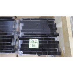 10 BOXES APPROX 105 PCS 12X12 ABSOLUTE BLACK MINI PLANKING MOSAIC RETAIL 2094.00 AT 19.95