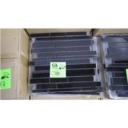 11 BOXES APPROX 110 PCS 12X12 ABSOLUTE BLACK MINI PLANKING MOSAIC RETAIL 2194.00 AT 19.95 PER SQ FT