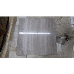 1 CRATE APPROX 360 PCS 12X12 WHITE WOODRIDGE MARBLE TILE RETAIL 6462.00 AT 17.95 PER SQ FT