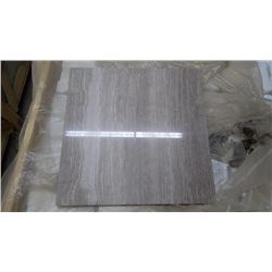 1 CRATE APPROX 360 PCS 12X12 WHITE WOODRIDGE MARBLE TILE RETAIL 6462.00 AT 17.95 PER SQ FT