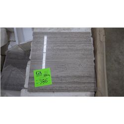 1 CRATE APPROX 280 PCS 12X12 GREY WOODRIDGE MARBLE TILE RETAIL 5586.00 AT 19.95 PER SQ FT