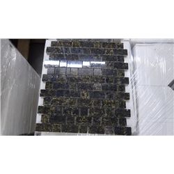 12  BOXES APPROX 120 PCS 12X12 UBATUBA GRANITE STAGGERED MOSAIC RETAIL 8274.00 AT 23.95 PER SQ FT