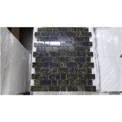 12  BOXES APPROX 120 PCS 12X12 UBATUBA GRANITE STAGGERED MOSAIC RETAIL 8274.00 AT 23.95 PER SQ FT