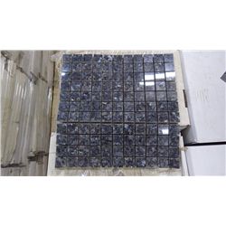 11 BOXES APPROX 110 PCS 12X12 BLUE PEARL GRANITE 1" MOSAIC RETAIL 2854.00 AT 25.95 PER SQ FT