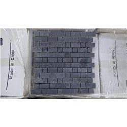 26 BOXES APPROX 135 PCS 12X12 PREMIUM BLACK STAGGERED MOSAIC RETAIL 2153.00 AT 15.95 PER SQ FT