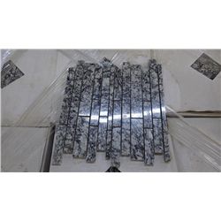 12 BOXES APPROX 120 PCS 12X12 OCEAN WAVE GRANITE MINI PLANKING MOSAIC RETAIL 2874.00 AT 23.95PER SQ 