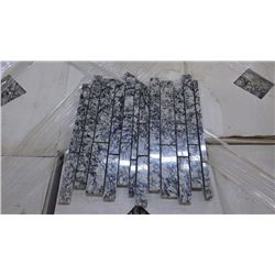 12 BOXES APPROX 120 PCS 12X12 OCEAN WAVE GRANITE MINI PLANKING MOSAIC RETAIL 2874.00 AT 23.95PER SQ 