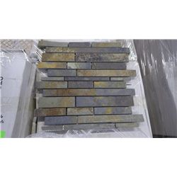 26 BOXES APPROX 130 PCS CHARCOAL TERRACOTTA MINI PLANKING MOSAIC RETAIL 2073.00 AT 15.95 PER SQ FT