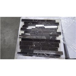 18 BOXES APPROX 126 PCS NEW ST LAURANT MARBLE MINI PLANKING MOSAIC RETAIL 2261.00 AT 17.95 PER SQ FT